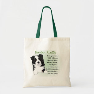 Border Collie Art Geschenke Tragetasche