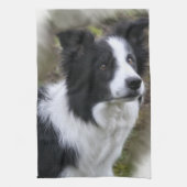 Border Collie Art Geschirrtuch (Vertikal)