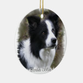 Border Collie Art Keramikornament (Rechts)
