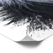 Border Collie Art Poster (Ecke)