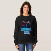 Border Collie as the God of Thunder and Lightning Sweatshirt (Vorne ganz)