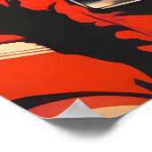 Border Collie Astronaut Poster, Border Collie Poster (Ecke)