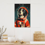 Border Collie Astronaut Poster, Border Collie Poster (Küche)