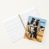Border Collie auf dem Bauernhof Notizblock (Innenseite)