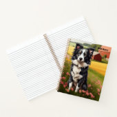 Border Collie auf dem Bauernhof Notizblock (Innenseite)