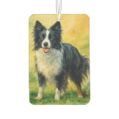 Border Collie Autolufterfrischer (Rückseite)