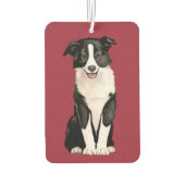 Border Collie Autolufterfrischer (Rückseite)