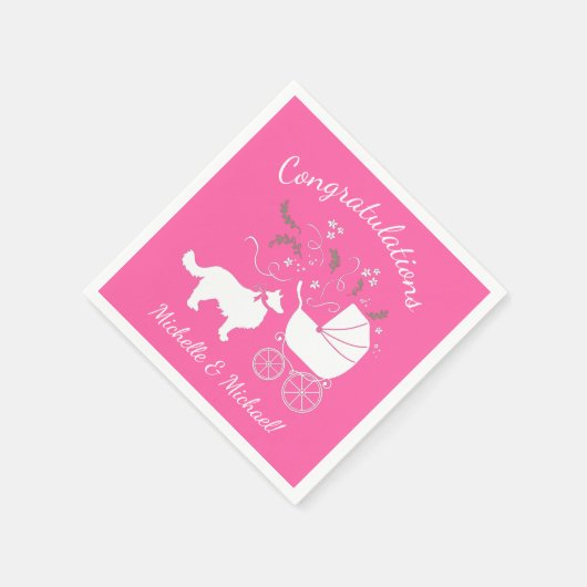 Border Collie Baby Dusche Serviette (Ecke)