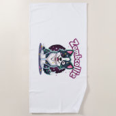 Border Collie BC Zombie Dog Halloween Essential T- Strandtuch (Vorderseite)