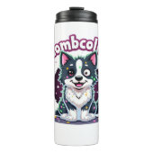 Border Collie BC Zombie Dog Halloween Essential T- Thermosbecher (Vorderseite)