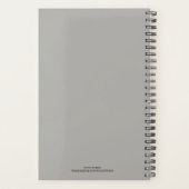 Border Collie Beach Fun | Hund Planer (Rückseite)