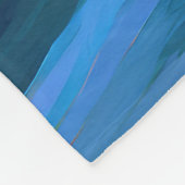 Border Collie Beach Surf Malerei Fleecedecke (Ecke)