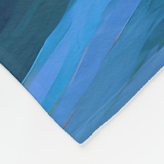 Border Collie Beach Surf Malerei Fleecedecke (Ecke)