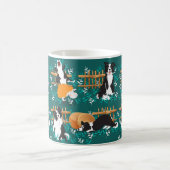 Border Collie beim Schaf Kaffeetasse (Mittel)