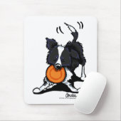 Border Collie beim Spielen Mousepad (Mit Mouse)
