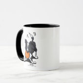 Border Collie beim Spielen Tasse (Vorderseite Links)