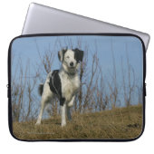 Border-Collie-Bein angehoben Laptopschutzhülle (Vorderseite)