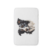 Border Collie Berühmtes Design - Smartest Badematte (Vorderseite Vertikal)