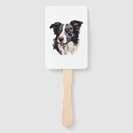 Border Collie Berühmtes Design - Smartest Fächer (Vorderseite)