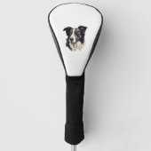 Border Collie Berühmtes Design - Smartest Golf Headcover (Vorderseite)