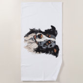Border Collie Berühmtes Design - Smartest Strandtuch (Vorderseite)