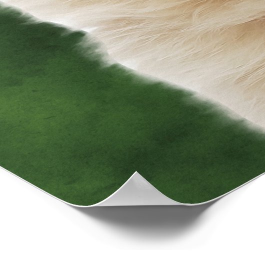 Border Collie Best Mama Poster (Ecke)