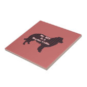 Border Collie BESTE FREUNDIN Fliese (Seite)