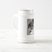 Border-Collie Bierglas (Vorderseite Links)