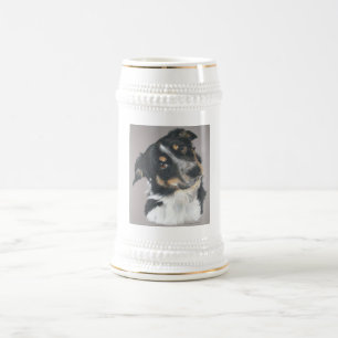 Border-Collie Bierglas