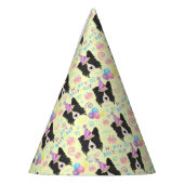 Border Collie Birthday Party Hat Yellow Partyhütchen (Links)