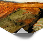 Border Collie Blue Merle Dog Portrait Foto - Poster (Ecke)