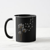 Border Collie Blume Fly Dandelion Border Collie Tasse (Links)