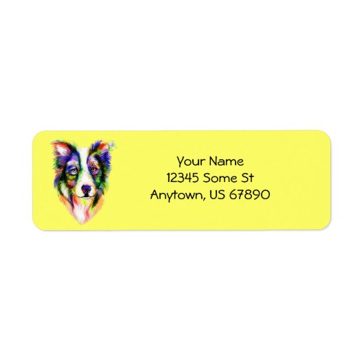 Border Collie Bright Labels (Vorne)
