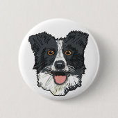 Border Collie Button (Vorderseite)