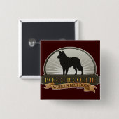 Border Collie Button (Vorne & Hinten)