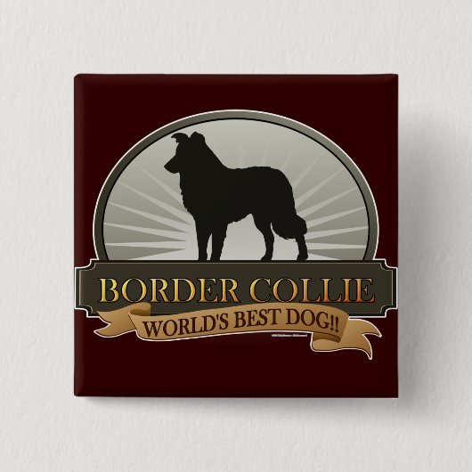 Border Collie Button (Vorderseite)