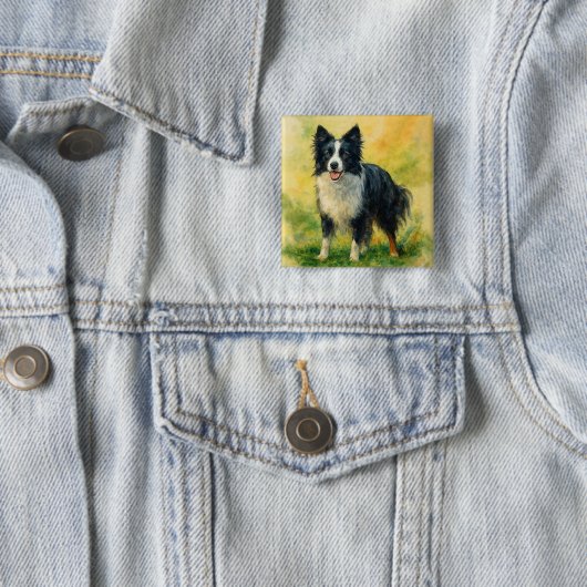 Border Collie Button (Beispiel)