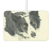 Border Collie Car Air Freshener Autolufterfrischer (Vorderseite)