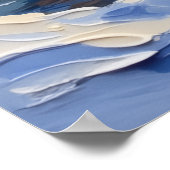 Border Collie Christmas Boat Holiday Poster (Ecke)