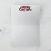 Border Collie Christmas Cookie Card Karte (Innenseite)