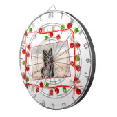 Border Collie Christmas Dartscheibe (Vorderseite rechts)