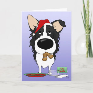 Border Collie Christmas Feiertagskarte