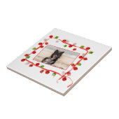 Border Collie Christmas Fliese (Seite)