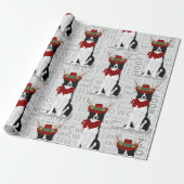 Border Collie Christmas für Hund Lover Geschenkpapier (Ungerollt)