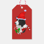 Border Collie Christmas Geschenkanhänger (Rückseite)