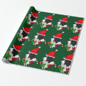 Border Collie Christmas Geschenkpapier (Ungerollt)