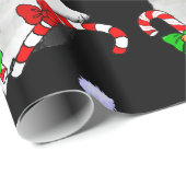Border Collie Christmas Geschenkpapier (Rolleneckpunkt)