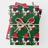 Border Collie Christmas Geschenkpapier Set (Beispiel)