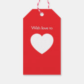 Border Collie Christmas Gift Tag Geschenkanhänger (Rückseite)