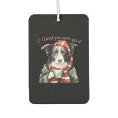 Border collie Christmas Jumper Essential T-Shirt Autolufterfrischer (Vorderseite)